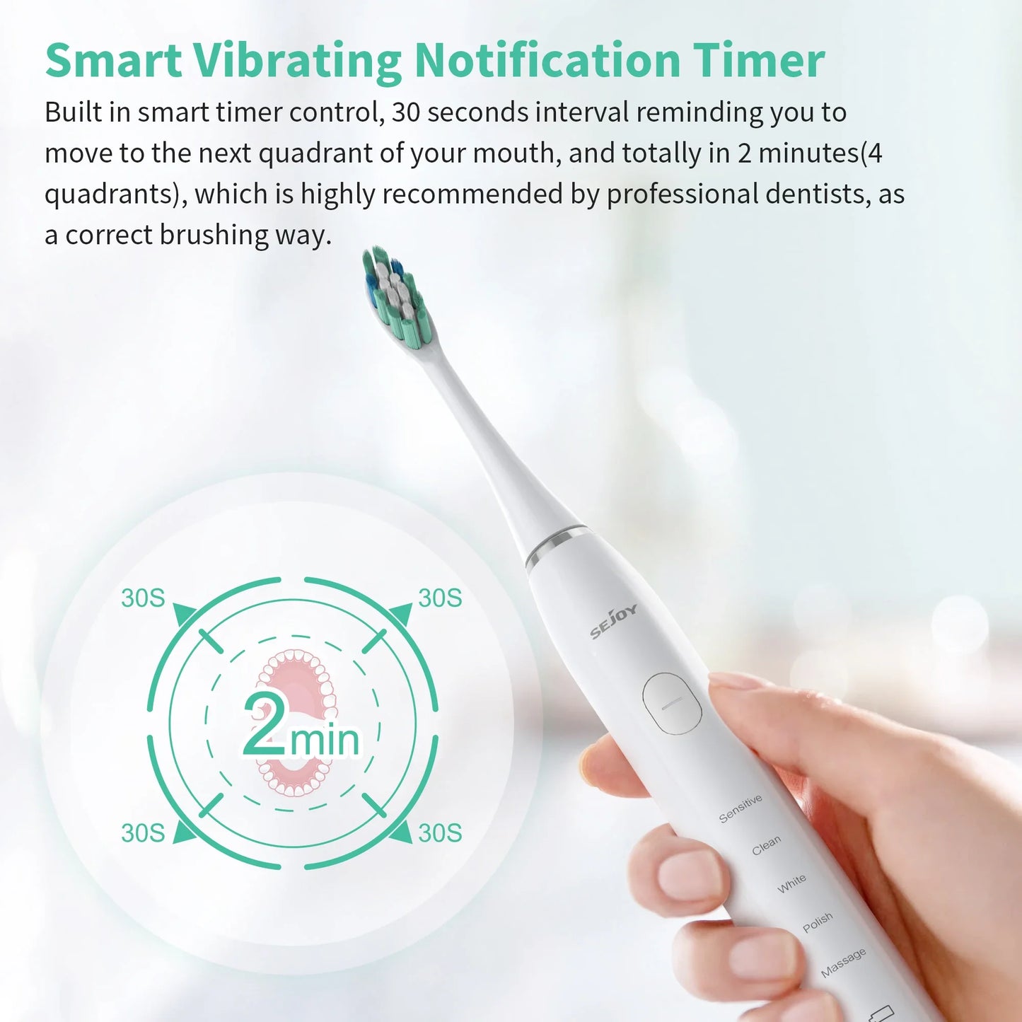SEJOY Oral Cleaning Electric Toothbrush